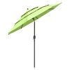 10Ft 3-Tiers Patio Umbrella Fruit Green