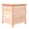 Patio Cushion Box 19.7"x19.7"x22" Solid Wood Fir