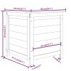 Patio Cushion Box 19.7"x19.7"x22" Solid Wood Fir