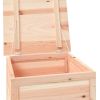 Patio Cushion Box 19.7"x19.7"x22" Solid Wood Fir