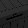Patio Storage Box Black 21.9"x16.9"x20.9" Polypropylene