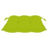 Patio Chairs with Bright Green Cushions 2 pcs Solid Teak Wood