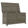 Patio Cushion Box Anthracite 39.4"x19.7"x22" Solid Wood Fir