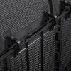Patio Storage Box 71.3 gal Black PP Rattan