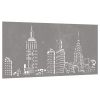 Patio Wall Decoration 41.3"x21.7" Corten Steel Skyline Design