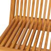 Patio Chairs with Bright Green Cushions 2 pcs Solid Teak Wood