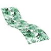 Sun Lounger Cushion Leaf Pattern Oxford Fabric