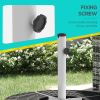 Outsunny Outdoor Universal Cross Brace Stand for Small Offset Umbrella or Large Market Umbrella, Cross Umbrella Base for Patio Umbrella, White