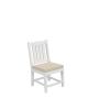 HDPE Dining Chair, White, With Cushion, No Armrest, Set for Playroom, Nursery, Backyard,chair Set of 2
