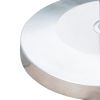Outsunny 55lb Round Stainless Steel Outdoor Patio Umbrella Stand Base with Heavy Cement Bottom & Mirror Finish