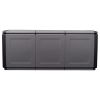 Patio Storage Box 54.3"x20.9"x22.4" 87.2 gal Dark Gray and Black