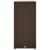 Patio Storage Cabinet Brown 19.7"x21.7"x45.3" Poly Rattan