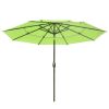 10Ft 3-Tiers 32LEDS Patio Umbrella Fruit Green