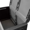 Patio Storage Box 37.8"x20.9"x22.4" 60.8 gal Dark Gray and Black