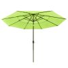 11Ft 3-Tiers 40LEDS Patio Umbrella Fruit Green