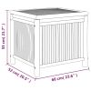 Patio Storage Box 23.6"x20.5"x21.7" Bamboo