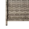 Patio Storage Cabinet Gray 32.7"x17.7"x29.9" Poly Rattan