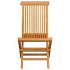 Patio Chairs with Blue Cushions 2 pcs Solid Teak Wood