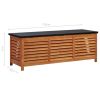 Patio Storage Box 59.1"x19.7"x21.7" Solid Wood Eucalyptus