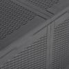 Patio Storage Box 47.6 gal Black PP Rattan