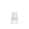 HDPE Dining Chair, White, With Cushion, No Armrest, Set for Playroom, Nursery, Backyard,chair Set of 2