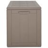 Patio Storage Box 71.3 gal Brown PP Rattan