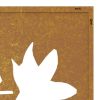 Patio Wall Decoration 41.3"x21.7" Corten Steel Maple Leaf Design