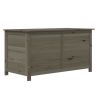 Patio Cushion Box Anthracite 39.4"x19.7"x22" Solid Wood Fir