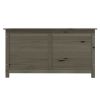 Patio Cushion Box Anthracite 39.4"x19.7"x22" Solid Wood Fir