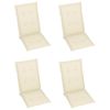 Patio Reclining Chairs 3 pcs with Cushions Solid Acacia Wood