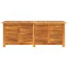 Garden Storage Box with Louver 59.1"x19.7"x22" Solid Wood Acacia