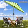 10Ft 3-Tiers Patio Umbrella Fruit Green