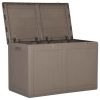 Patio Storage Box 47.6 gal Brown PP Rattan