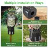 Lifelike Owl Decoy with 360 Degree Rotatable Head Scare Bird Squirrel Away Pest Repellent Bird Deterrent