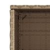 Patio Storage Cabinet Beige 19.7"x21.7"x45.3" Poly Rattan
