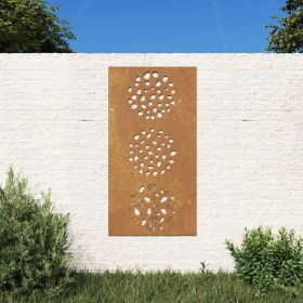 Patio Wall Decoration 41.3"x21.7" Corten Steel Leaf Design (SKU: 824494)
