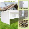 10 x 30 ft Heavy Duty Garden Event Canopy Outdoor Wedding Party Gazebo Tent with Removable Sides