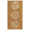 Patio Wall Decoration 41.3"x21.7" Corten Steel Leaf Design