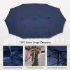 15 ft. Market No Weights Patio Umbrella 2-Side