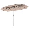 13 ft. Market No Weights Patio Umbrella 2-Side