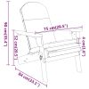 Adirondack Patio Chair with Cushions Solid Wood Acacia