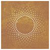 Patio Wall Decoration 21.7"x21.7" Corten Steel Sun Design