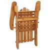 Adirondack Patio Chair with Cushions Solid Wood Acacia