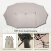13 ft. Market No Weights Patio Umbrella 2-Side