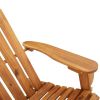 Adirondack Patio Chair with Cushions Solid Wood Acacia