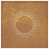 Patio Wall Decoration 21.7"x21.7" Corten Steel Sun Design