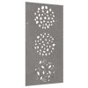 Patio Wall Decoration 41.3"x21.7" Corten Steel Leaf Design