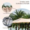 13 ft. Market No Weights Patio Umbrella 2-Side