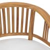 Patio Chairs with Cushions 2 pcs Solid Teak Wood